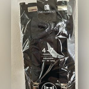 Umo Lorenzo Suspender and Bow Tie Set Adjustable 4-7 years old